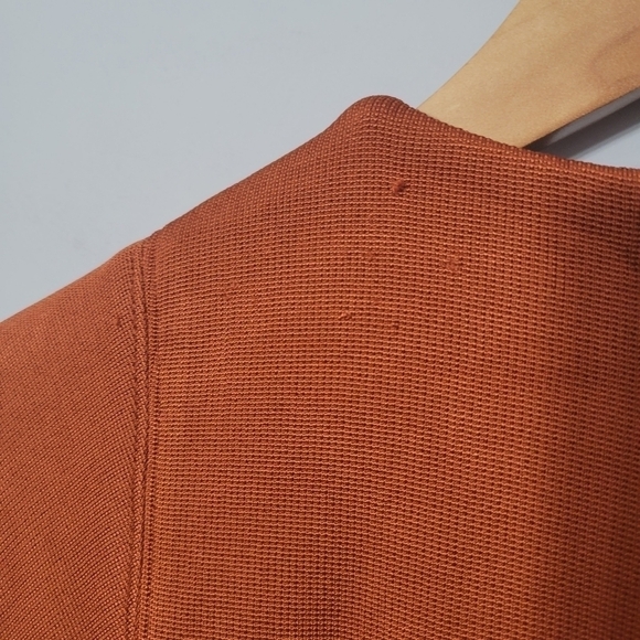 Tibi Rust Orange Crepe Mini Dress NWT - Picture 9 of 15